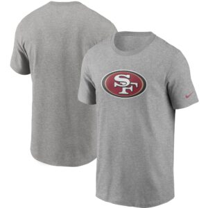 San Francisco 49ers Nike T-Shirt mit Primärlogo in meliertem Grau für Herren