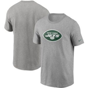 Herren-T-Shirt „New York Jets“ von Nike mit primärem Logo in meliertem Grau