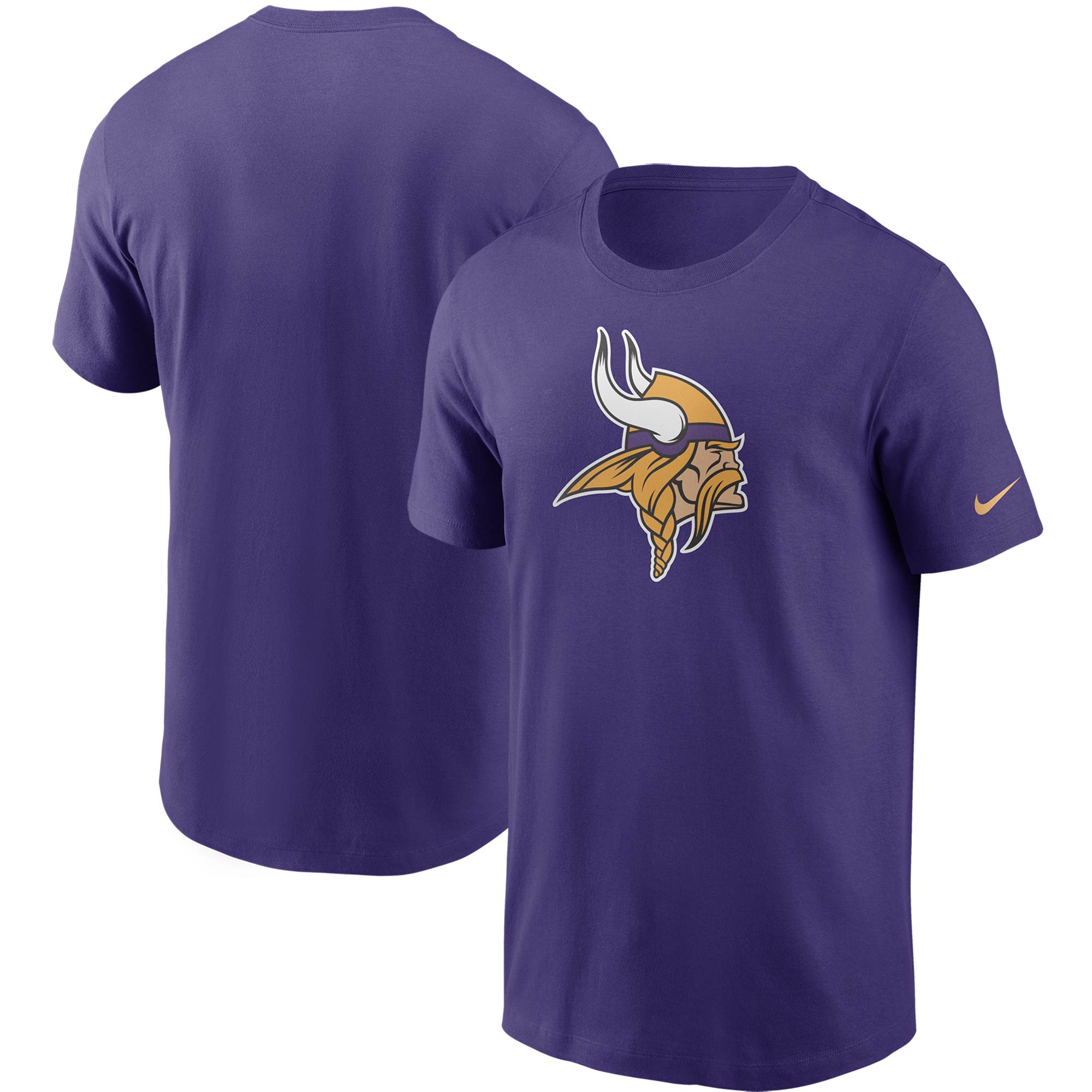 Lila Nike Minnesota Vikings-T-Shirt mit Hauptlogo für Herren