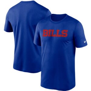 Nike Royal Buffalo Bills Wortmark Legend Performance T-Shirt für Herren