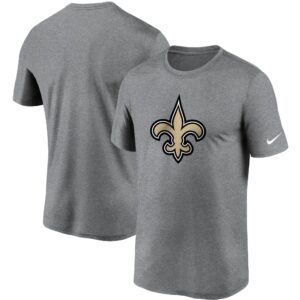 Nike Essential Legend Performance-T-Shirt der New Orleans Saints in meliertem Anthrazit mit Logo für Herren