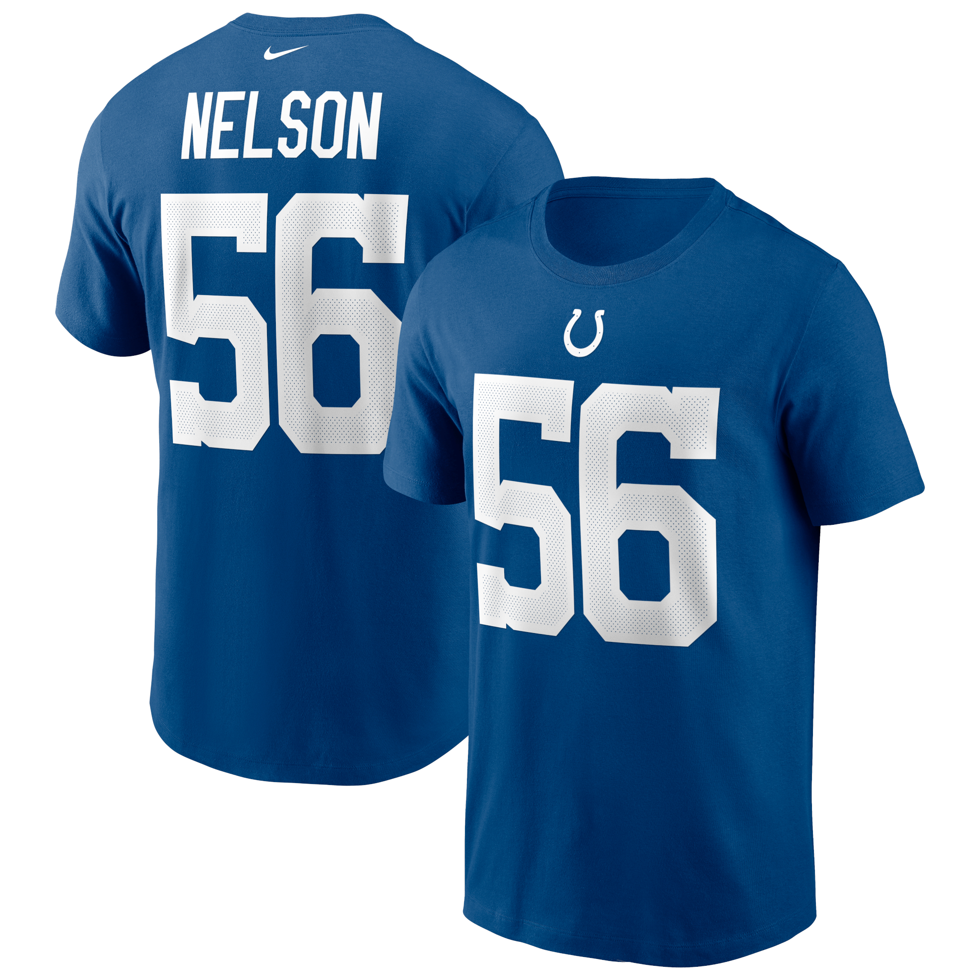 Nike Quenton Nelson Royal Indianapolis Colts T-Shirt mit Name und Nummer für Herren