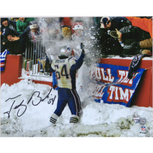 Tedy Bruschi New England Patriots signiertes 8″ x 10″ Schneefeier-Foto