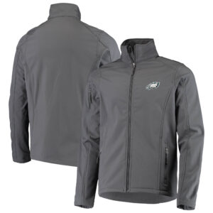 Dunbrooke Anthrazit Philadelphia Eagles Sonoma Softshell-Jacke mit durchgehendem Reißverschluss für Herren