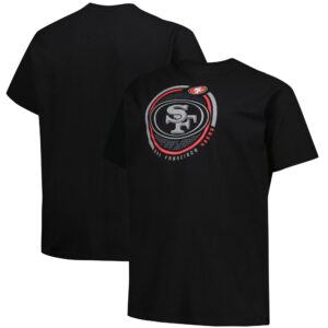 San Francisco 49ers Fanatics T-Shirt für Herren, groß und lang, in Farbe Pop, schwarz