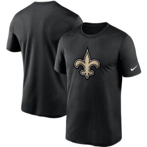 Nike – Essential Legend Performance-T-Shirt mit New Orleans Saints-Logo in Schwarz für Herren