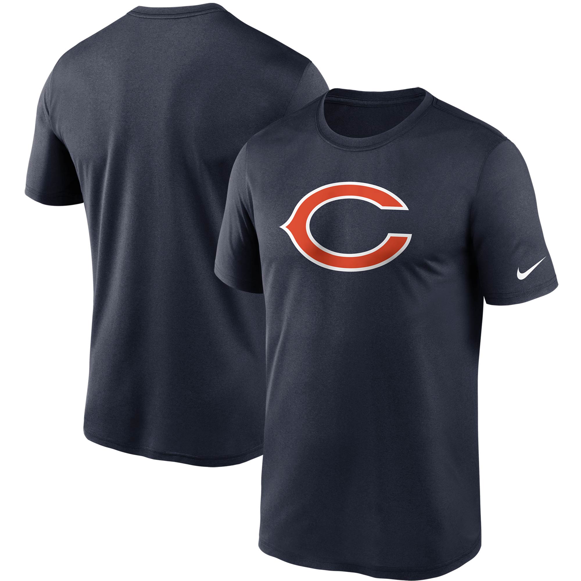 Nike Chicago Bears Logo Essential Legend Performance-T-Shirt für Herren, Marineblau