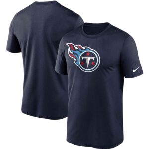 Tennessee Titans Logo Nike Essential Legend Performance-T-Shirt für Herren, Marineblau