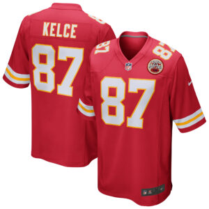 Rotes Nike Travis Kelce Kansas City Chiefs-Spieltrikot für Herren