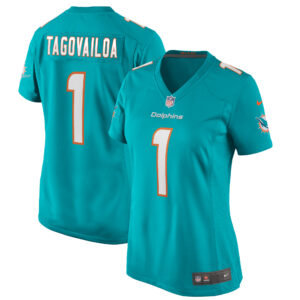 Nike Tua Tagovailoa Aqua Miami Dolphins-Spieltrikot für Damen