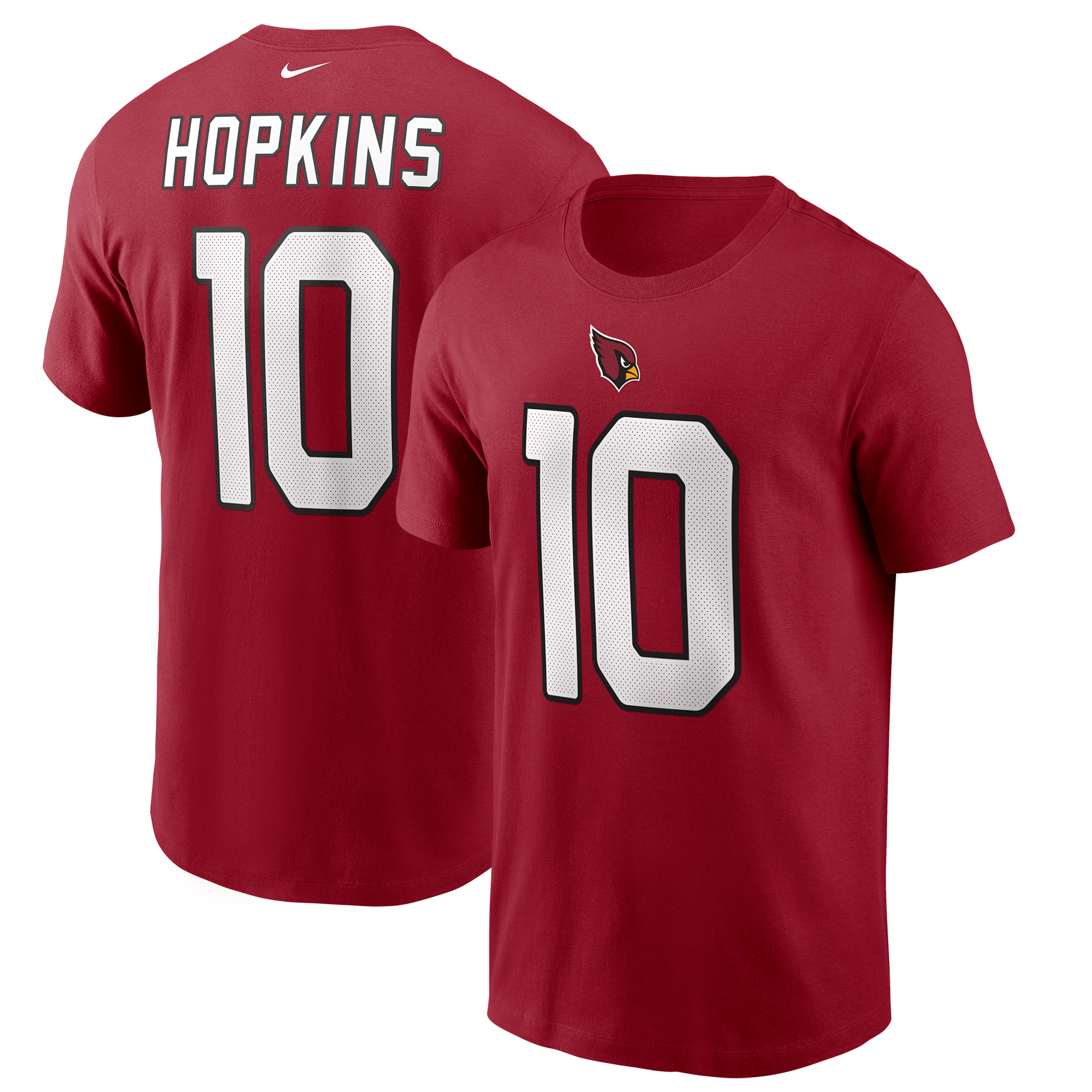 Nike DeAndre Hopkins Cardinal Arizona Cardinals Spielername und -nummer-T-Shirt für Herren