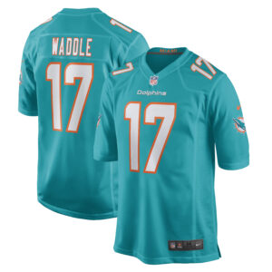 Nike Jaylen Waddle Aqua Miami Dolphins Spielertrikot für Herren