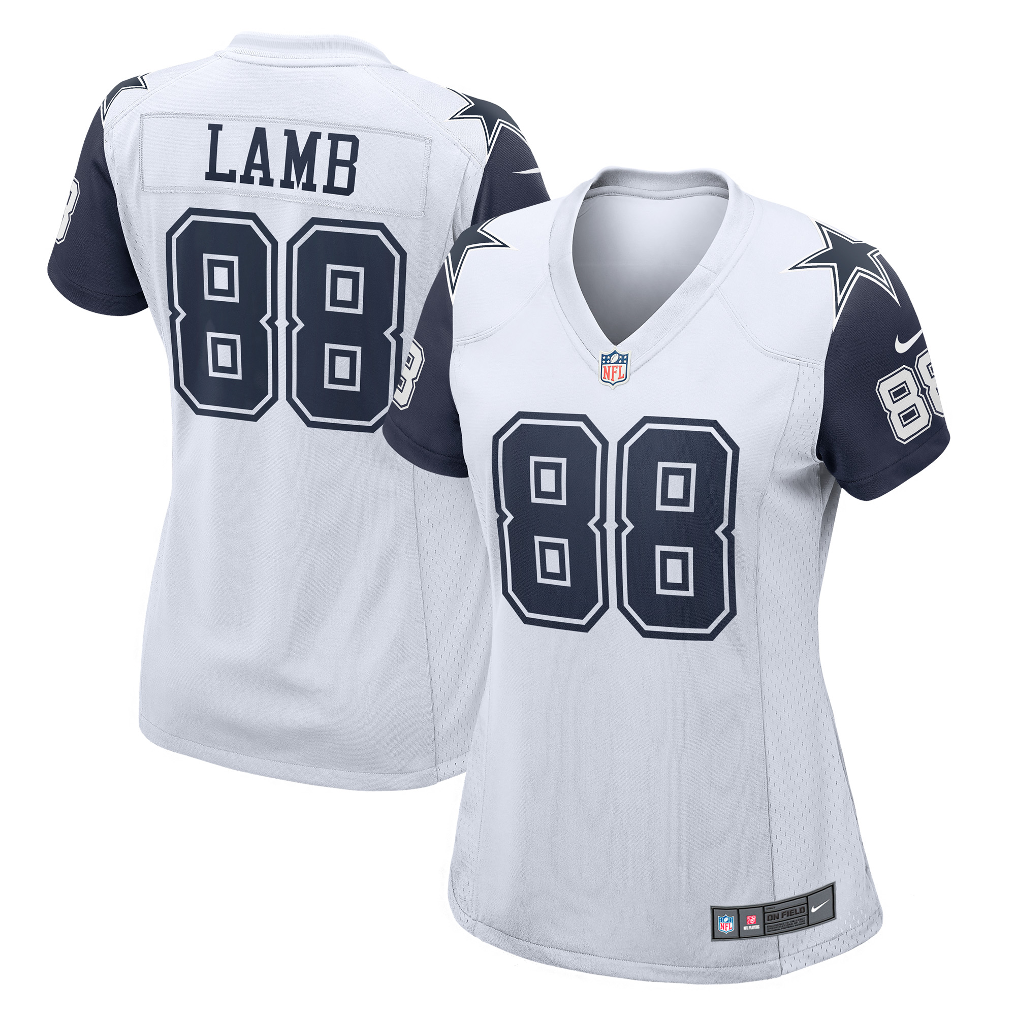 Dallas Cowboys 2. Ausweichtrikot – Nike CeeDee Lamb – Weiß für Damen