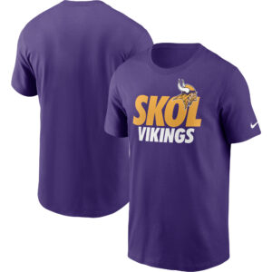 Lila Nike Minnesota Vikings Hometown Collection Skol T-Shirt für Herren