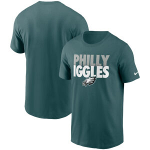 Nike Philadelphia Eagles Hometown Collection Iggles-T-Shirt für Herren in Mitternachtsgrün