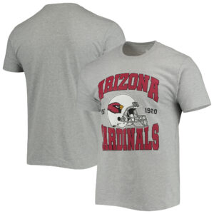 Arizona Cardinals Helm-T-Shirt für Herren, Junk Food, grau meliert