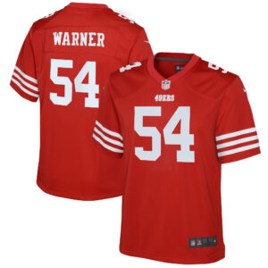 Nike Fred Warner Scarlet San Francisco 49ers-Spieltrikot für Jugendliche