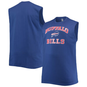 Royal Buffalo Bills Muskel-Tanktop für Herren in großen und großen Größen