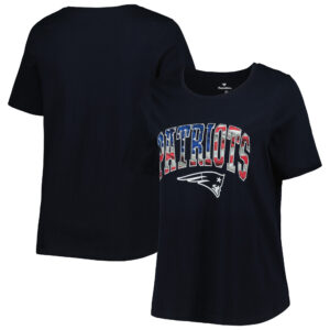 Damen New England Patriots Fanatics Banner Wave T-Shirt, Marineblau, Übergröße