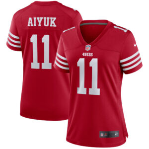 Nike Brandon Aiyuk Scarlet San Francisco 49ers-Spielertrikot für Damen