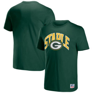 NFL x Staple Hunter Grünes Green Bay Packers Logo Lockup-T-Shirt für Herren