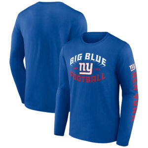 Herren New York Giants Hometown Collection Sweep Fanatics Royal Langarm-T-Shirt