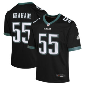 Philadelphia Eagles Nike Spiel Alternatives Trikot – Schwarz – Brandon Graham – Jugend