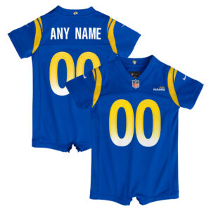 Los Angeles Rams Home Jersey Romper – Custom – Newborn