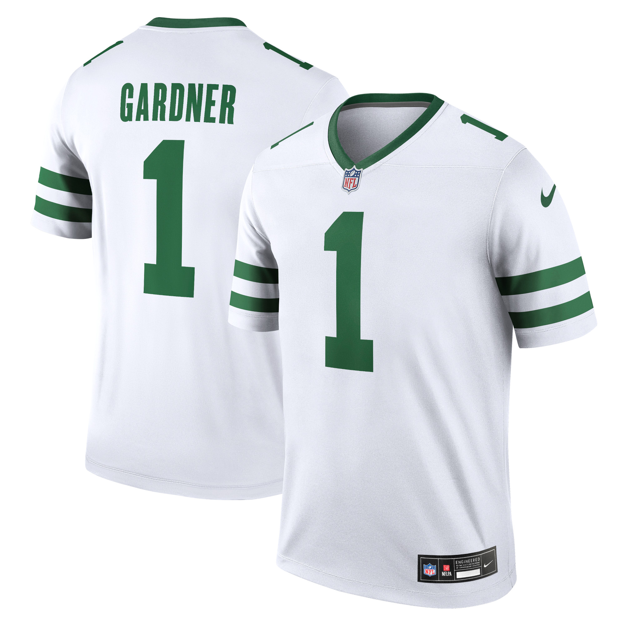 Nike Sauce Gardner Legacy New York Jets Legend-Trikot für Herren in Weiß