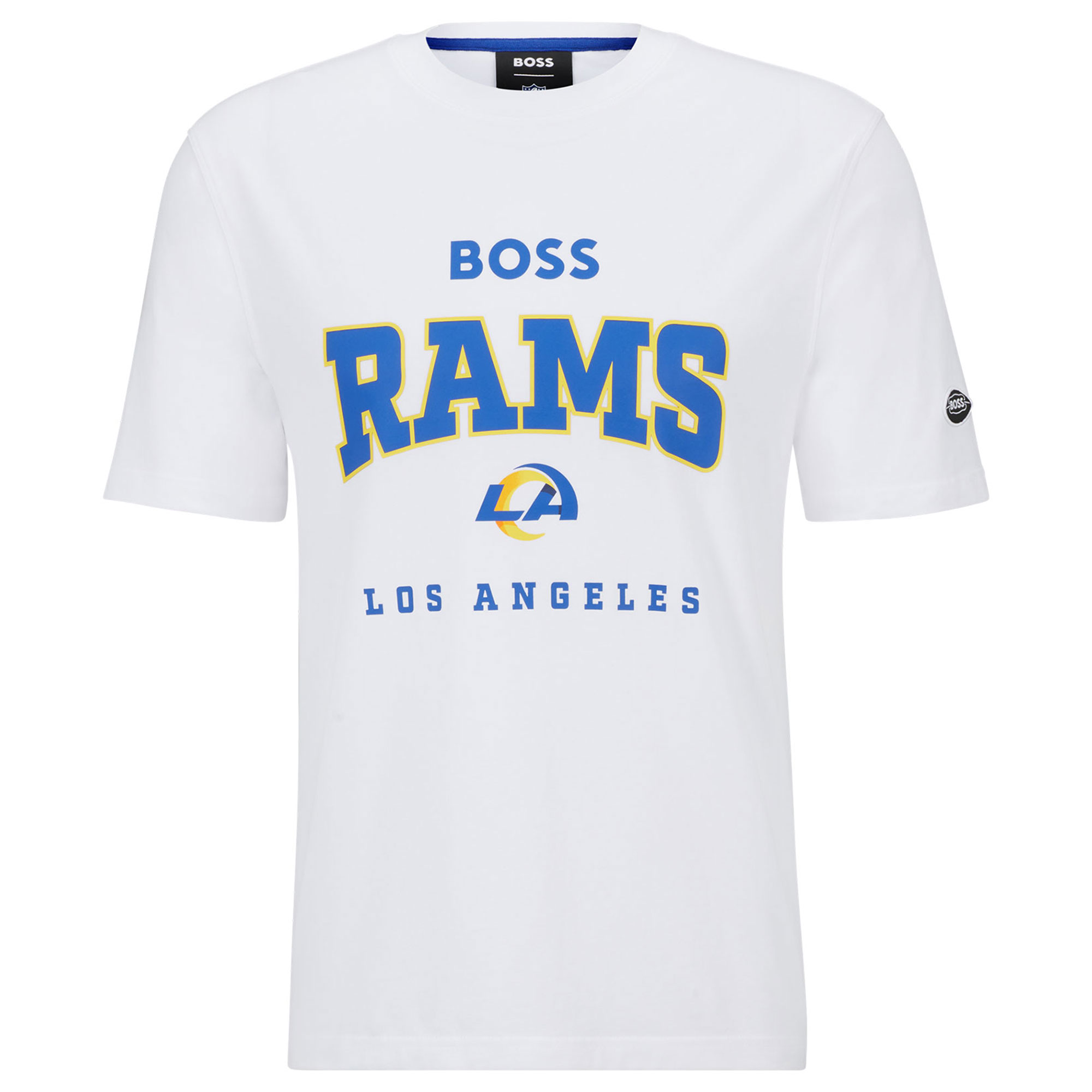 BOSS X NFL Los Angeles Rams Huddle T-Shirt für Herren in Weiß