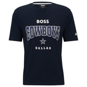 BOSS X NFL Dallas Cowboys Huddle T-Shirt für Herren, Marineblau