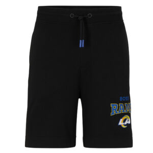 BOSS X NFL Schwarz/Royal Los Angeles Rams Snap Shorts für Herren