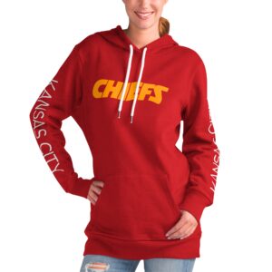 Roter Kansas City Chiefs Extra Inning Pullover Hoodie G-III 4Her von Carl Banks für Damen