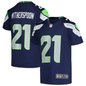 Jugend-Spieltrikot der Nike Devon Witherspoon College, Marineblau der Seattle Seahawks