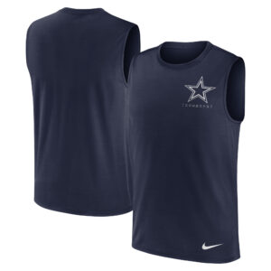 Nike Dallas Cowboys Muskel-Tanktop für Herren in Marineblau