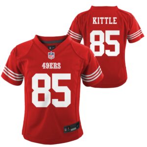 San Francisco 49ers Heimtrikot von Nike – Scarlet – George Kittle – Kinder