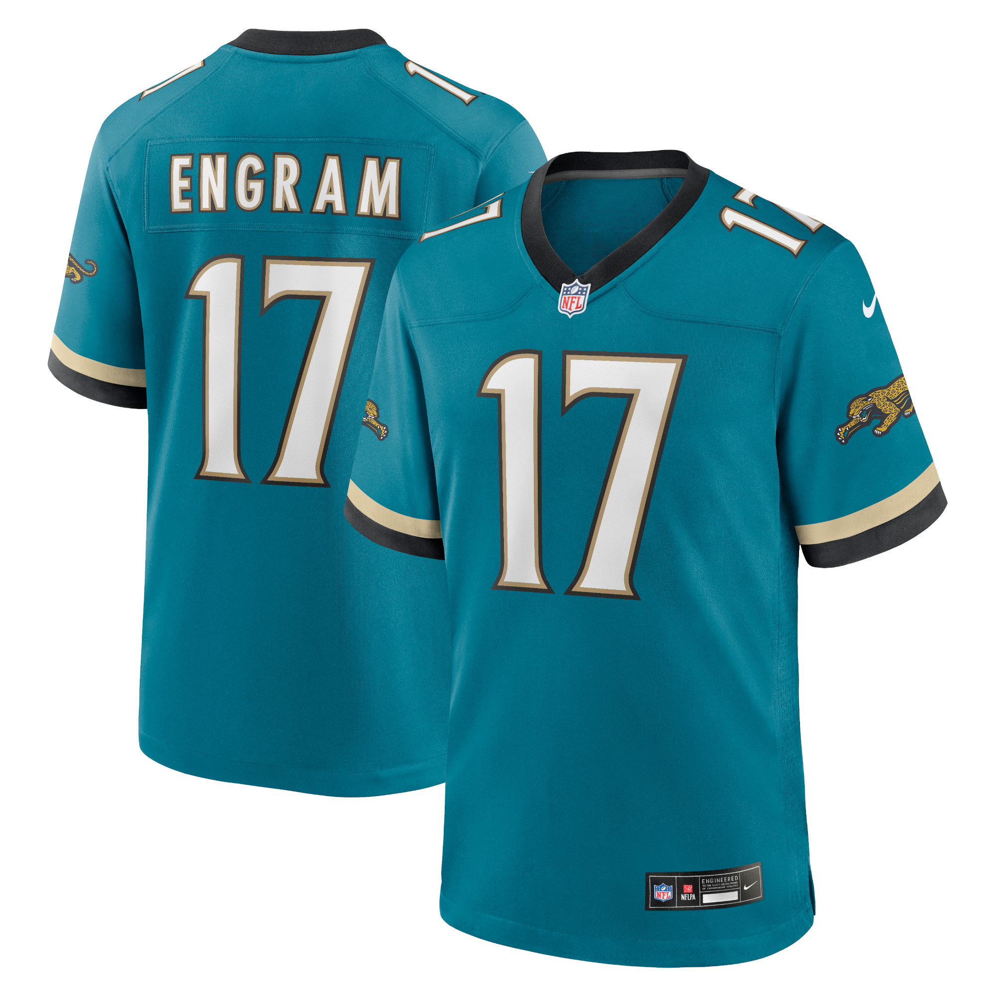 Nike Evan Engram Teal Jacksonville Jaguars Prowler Throwback-Spielerspieltrikot für Herren