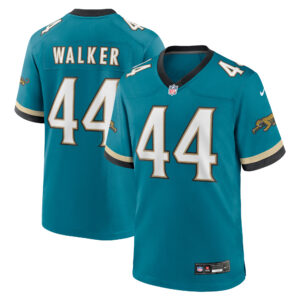 Nike Travon Walker Teal Jacksonville Jaguars Prowler Throwback-Spielerspieltrikot für Herren