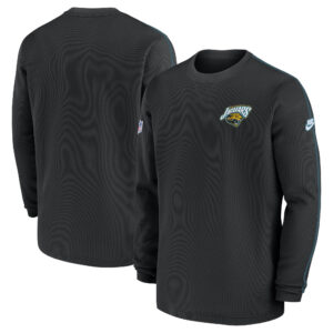 Nike – Jacksonville Jaguars Throwback – Langärmliges Coach-Oberteil mit alternativem Logo für Herren in Schwarz