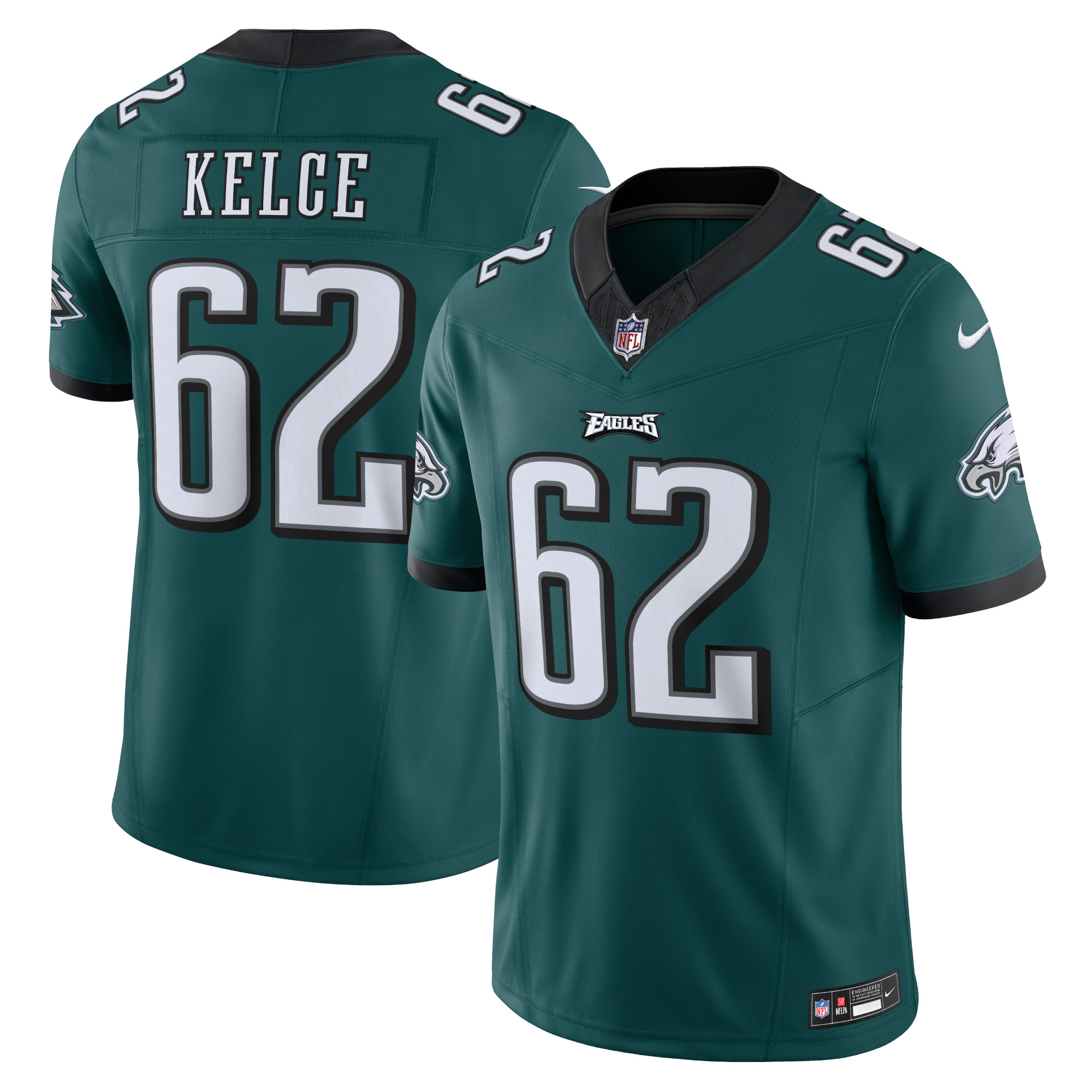 Herren Nike Jason Kelce Mitternachtsgrün Philadelphia Eagles Vapor F.U.S.E. Limited Trikot