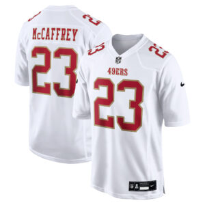 Nike Christian McCaffrey San Francisco 49ers Fashion Game-Trikot für Herren in Tundra-Weiß