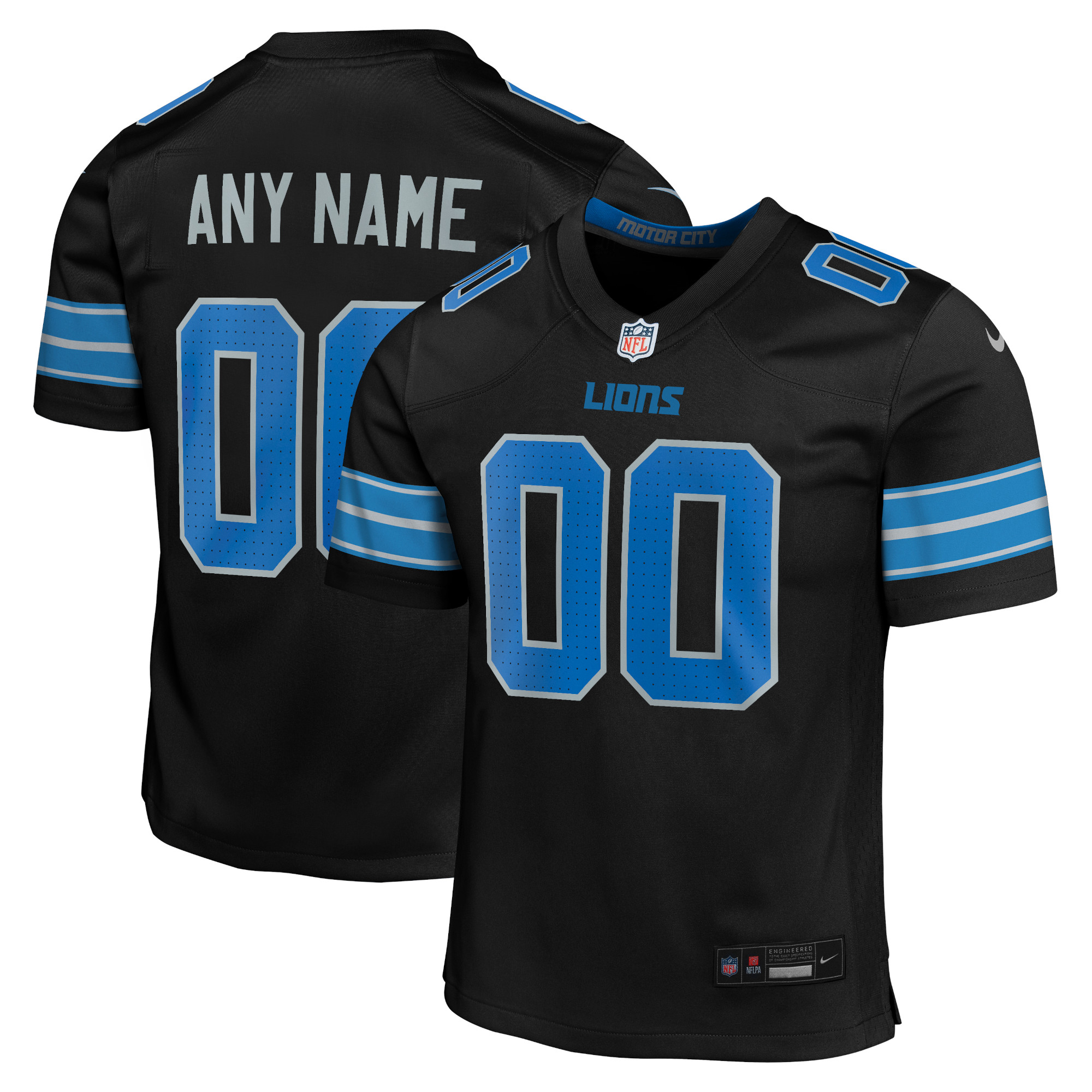 Detroit Lions Nike Game Sekundär Ausweichtrikot – Personalisiert – Jugendliche