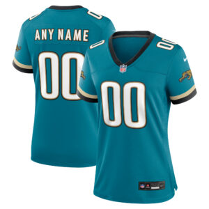 Jacksonville Jaguars Nike Game Sekundär Throwback Ausweichtrikot – Personalisiert – Damen