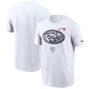 Weißes Nike San Francisco 49ers Super Bowl LVIII Eröffnungs-T-Shirt für Herren