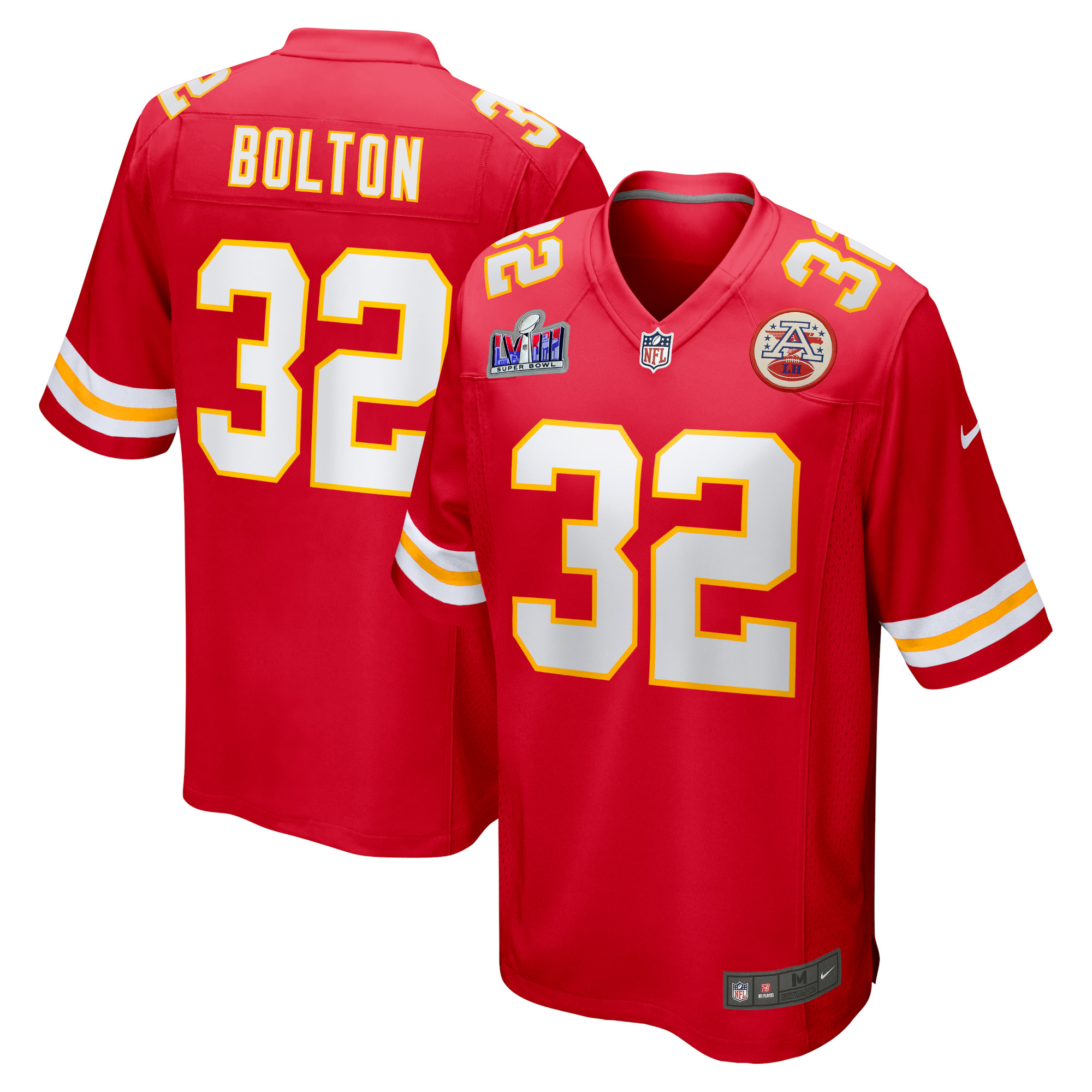 Rotes Nike Nick Bolton Kansas City Chiefs-Super Bowl LVIII-Spieltrikot für Herren