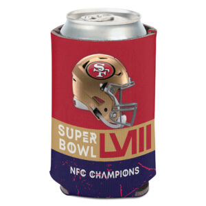 WinCraft San Francisco 49ers 2023 NFC Champions 12oz. Helm-Dosenkühler