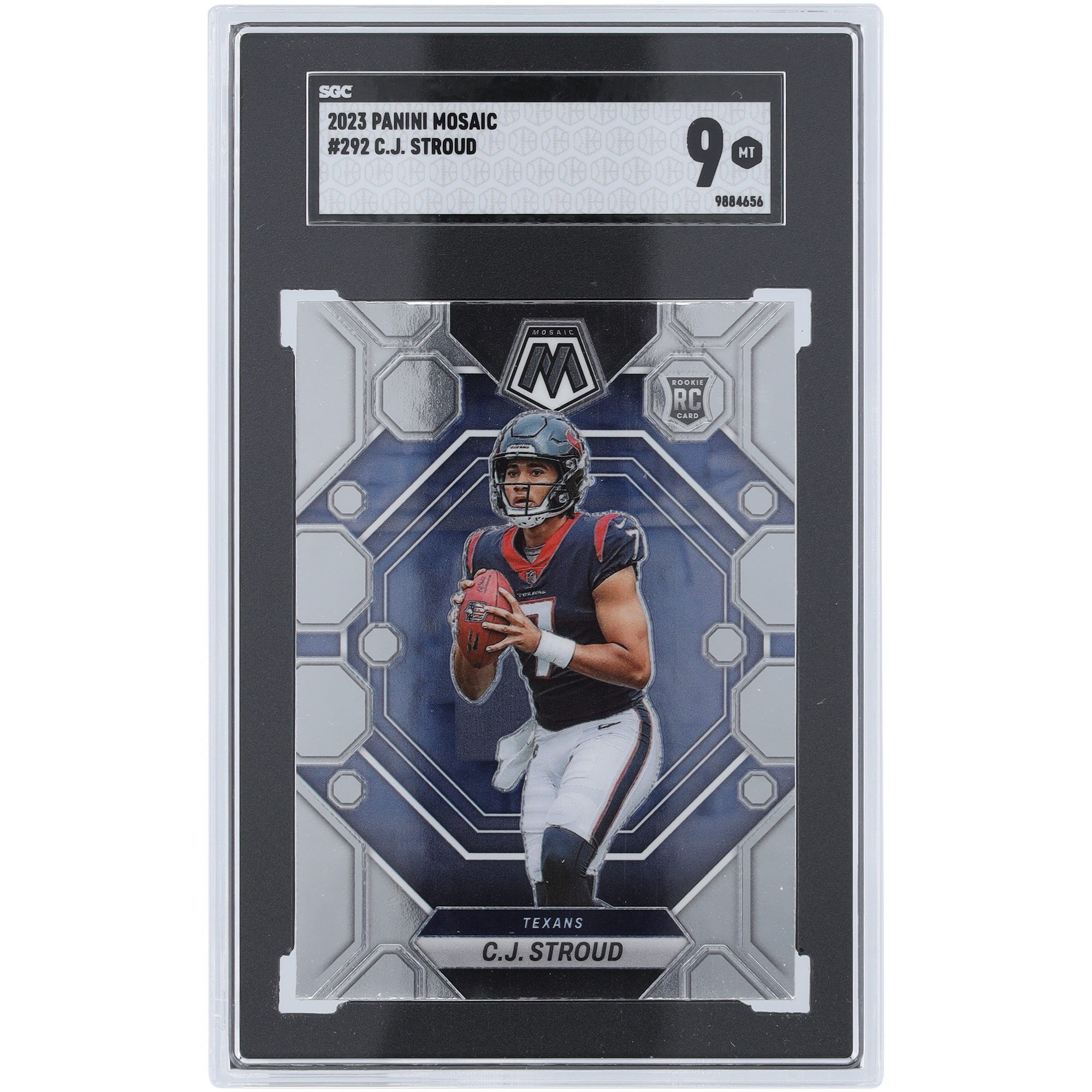 CJ Stroud Houston Texans 2023 Panini Mosaic #292 SGC Authentifizierte 9 Rookie-Karte