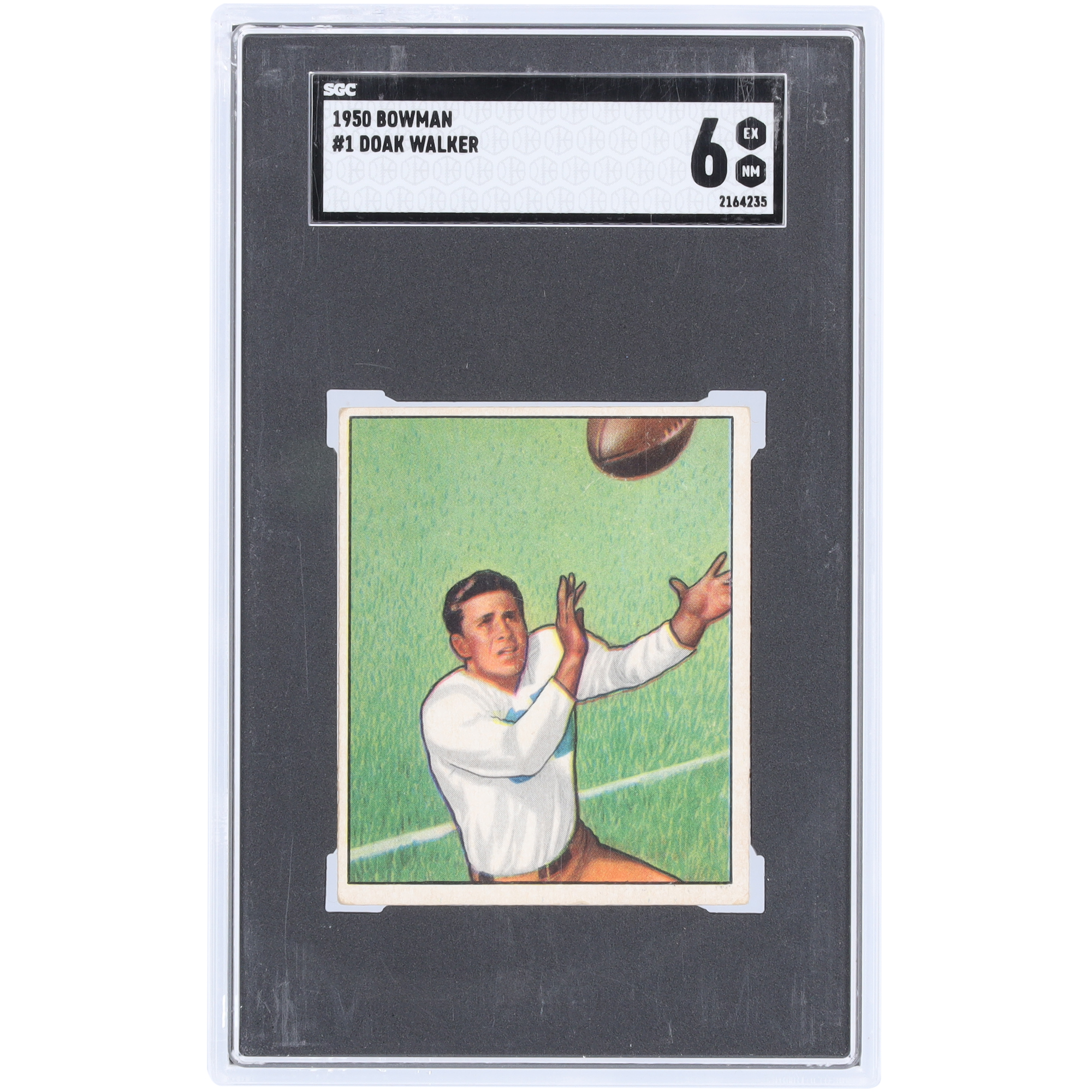 Doak Walker Detroit Lions 1950 Bowman #1 SGC authentifizierte 6 Rookie-Karte