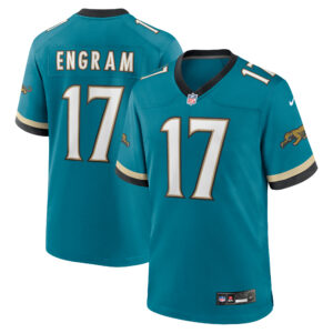 Jacksonville Jaguars Nike Game Sekundär Throwback Ausweichtrikot – Blaugrün – Evan Engram – Herren