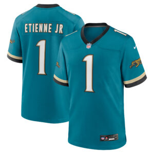 Jacksonville Jaguars Nike Game Sekundär Throwback Ausweichtrikot – Blaugrün – Travis Etienne Jr. – Herren